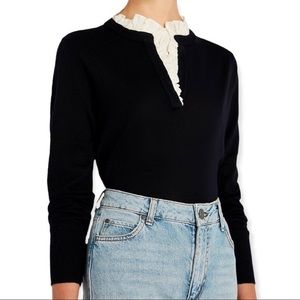 SANDRO Paris 100% wool sweater - Size S